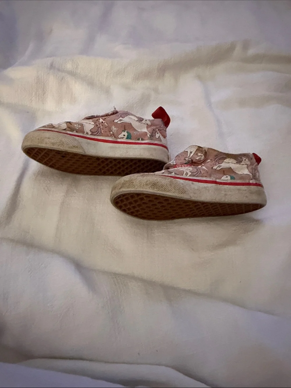 Vans Kids Pink Unicorn Velcro Sneakers
